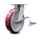 Service Caster 8 Inch Kingpinless Poly on Aluminum Wheel Caster with Brake and Swivel Lock SCC SCC-KP30S820-PAR-SLB-BSL - alternate 1